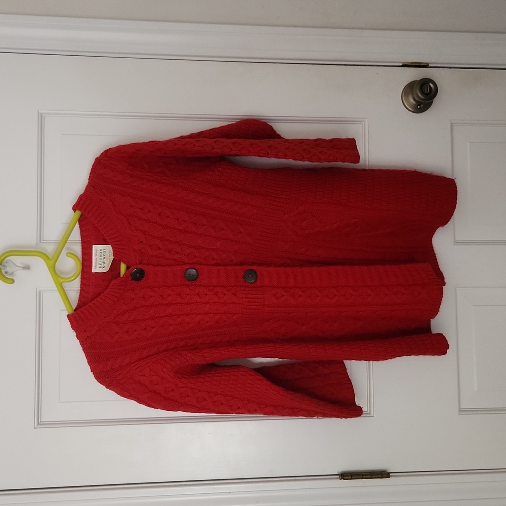 Kilronan Knitwear Merino Wool 3/4 sleeve sweater